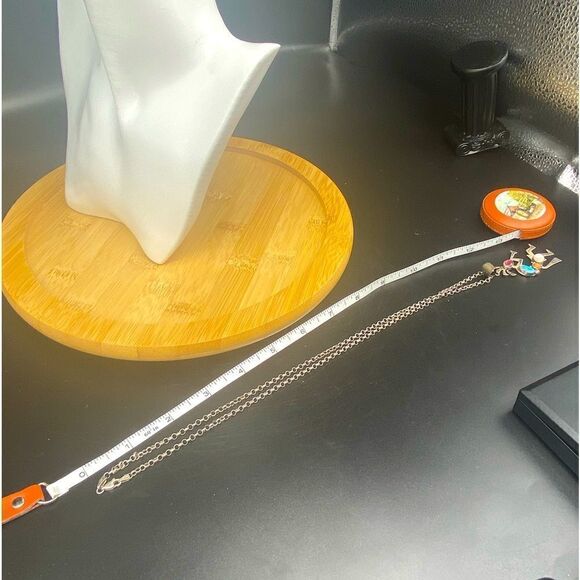 Ladies vintage SW Kokopelli turquoise, opal, and agate stones pendent w/chain - Picture 6 of 14